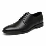 Black Regent Cap-Toe Derby Shoes